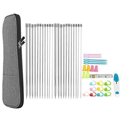 CHICIRIS Crochet Thread, Knitting Needles Set Easy to Carry Small and Portable Individually Packaged Knitting Tools Crochet Hook Set for Parks -Free Shipping
